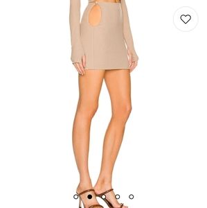 H:ours Camel mini skirt